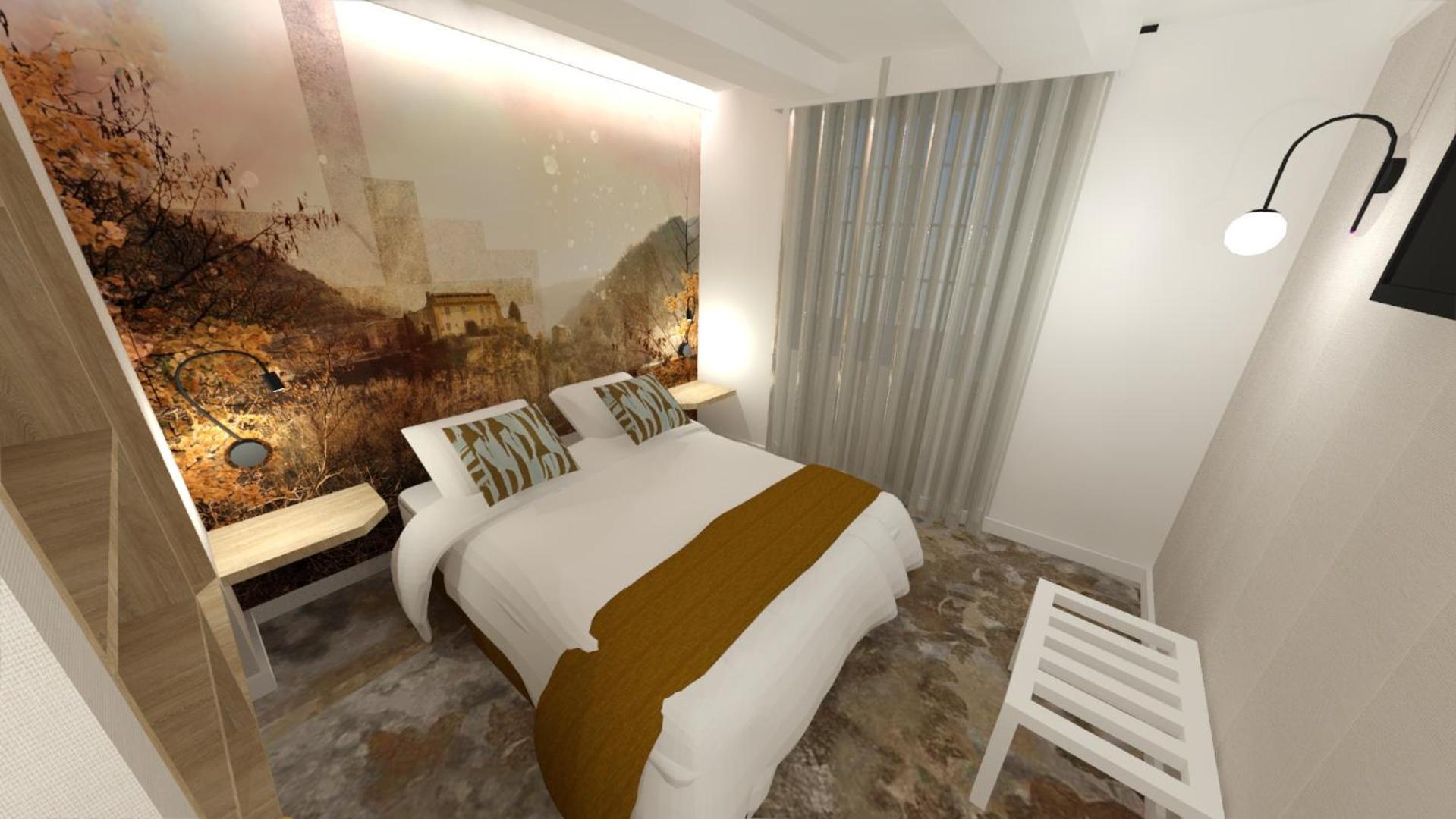 Hotel Restaurant Le Relays Du Chasteau - Logis Hotel Brousse-le-Chateau ภายนอก รูปภาพ