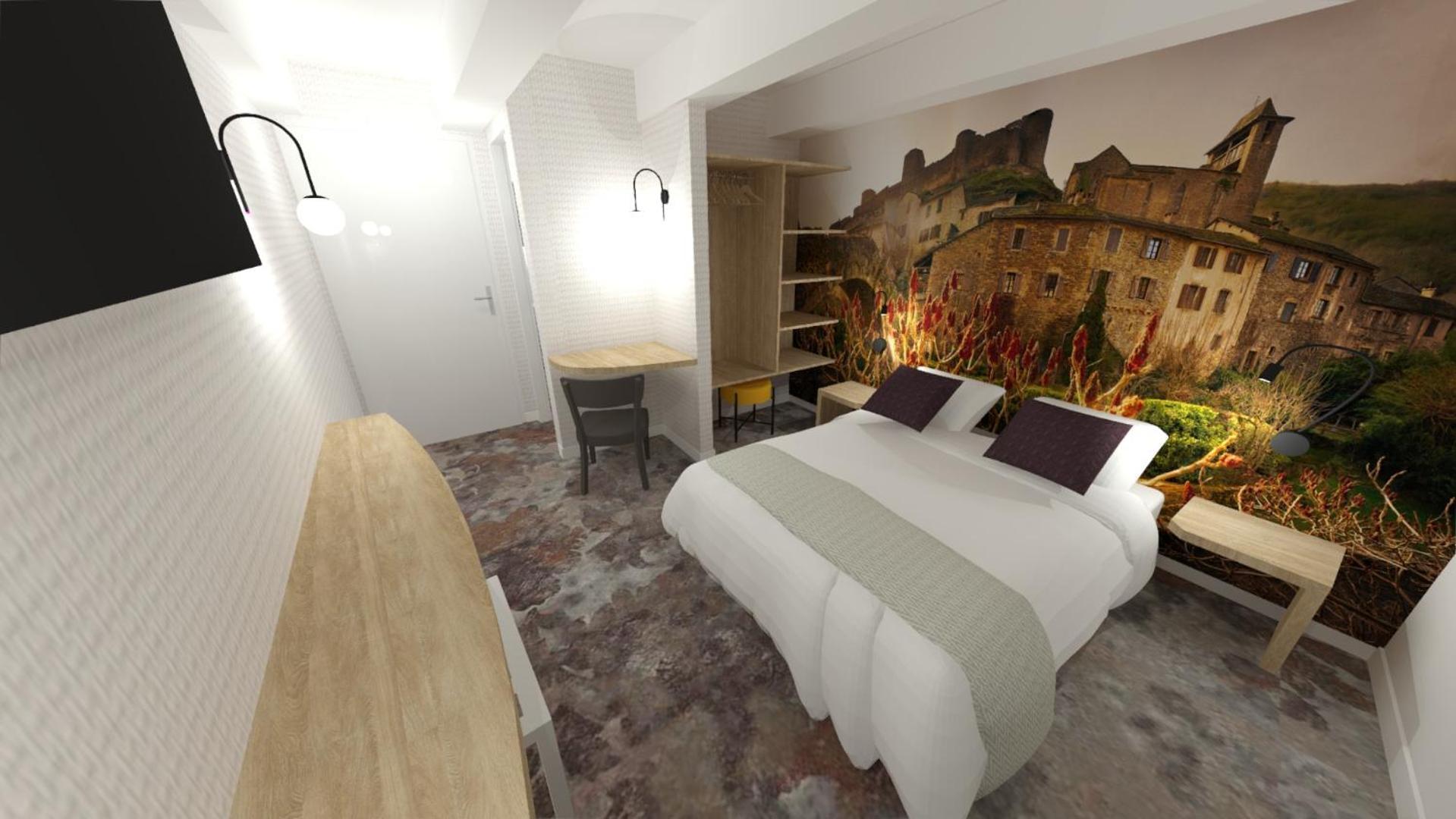 Hotel Restaurant Le Relays Du Chasteau - Logis Hotel Brousse-le-Chateau ภายนอก รูปภาพ