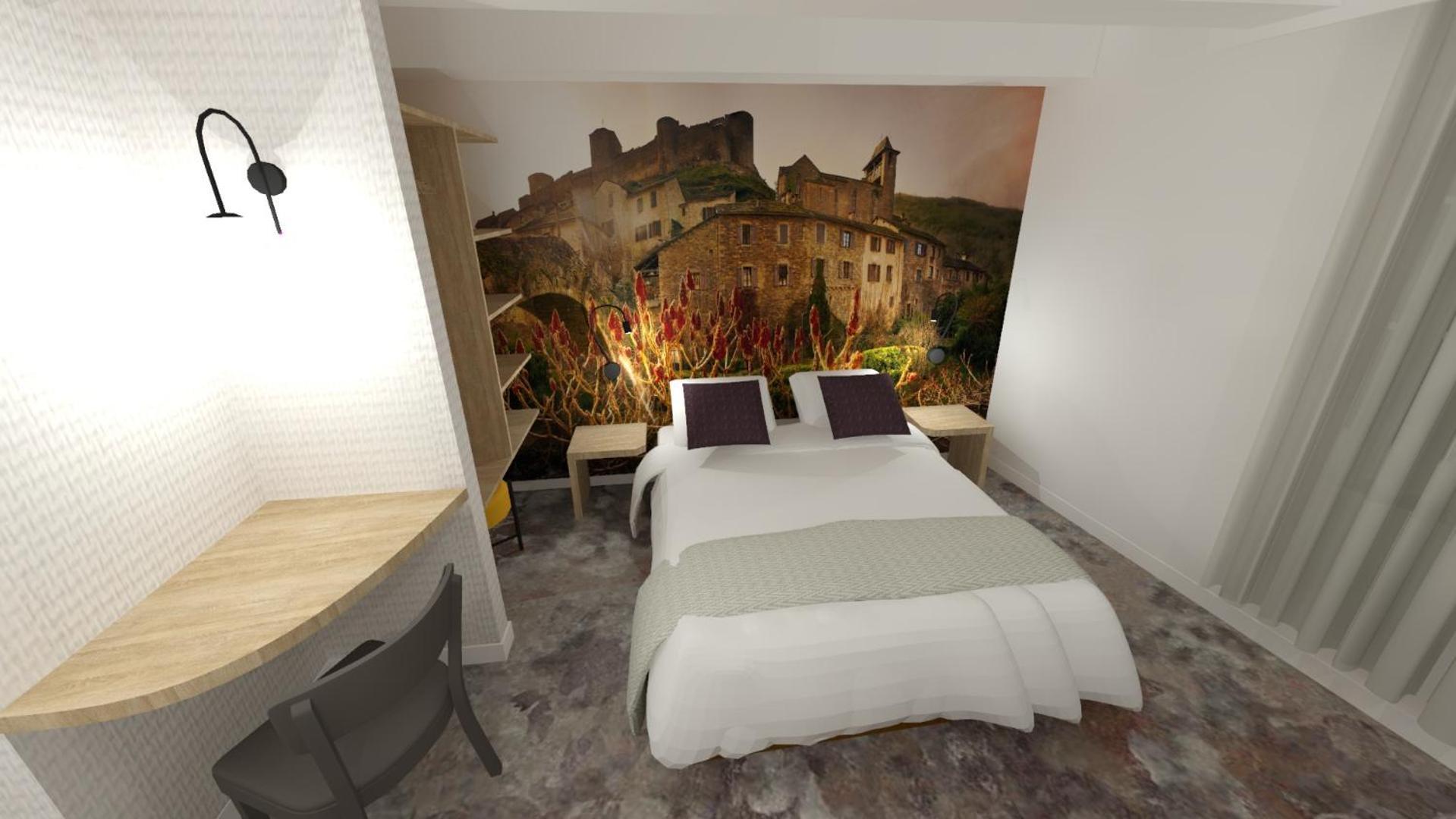 Hotel Restaurant Le Relays Du Chasteau - Logis Hotel Brousse-le-Chateau ภายนอก รูปภาพ