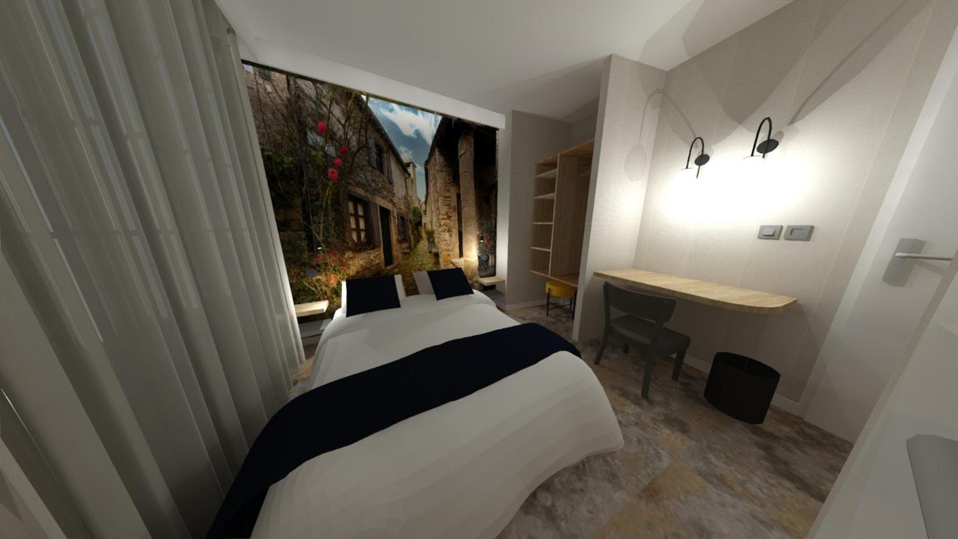 Hotel Restaurant Le Relays Du Chasteau - Logis Hotel Brousse-le-Chateau ภายนอก รูปภาพ